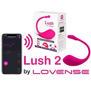 Vibrador Lush 2 Lovense - Vibrador de Luxo Recarregável Cam Girl - Controle APP mundial - Sexshop