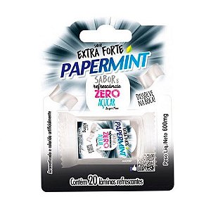 Lâmina Paper Mint Sabor Black ice Extra Forte Danilla - Sexo Oral Refrescante