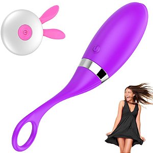 Vibrador controle Remoto com 10 vibrações em silicone