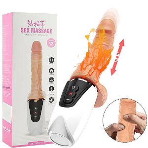 Pênis realistico de luxo 7 modos de vibrações e autoaquecimento - Sexshop