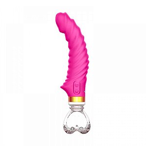 Vibrador Ponto G de Luxo Recarregável em Puro Silicone 10 Vibrações