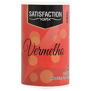 Bolinha Vaginal Excitante Satisfaction Vermelho 2 Capsulas Perfumadas