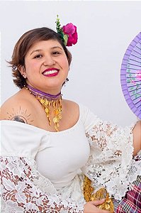 Choker Guizos Roxa