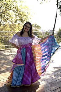 Saia cigana Tie Dye