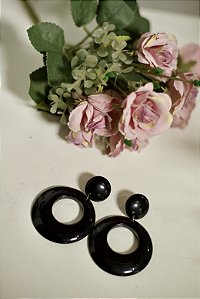 Argola Flamenca Preta
