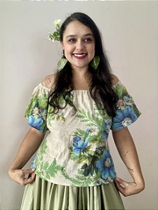 Ciganinha Floral Algodão