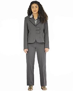 Blazer Kit com 3 peças Calça Camisa ML Combo12 Feminino Sarro Work