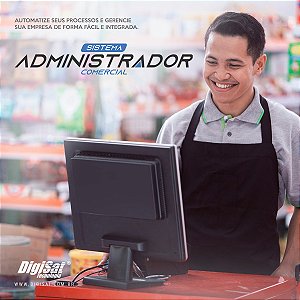 Licença Sistema Administrador Comercial DigiSat - Até 05 Usuários Simultâneos
