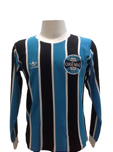 Camisa Grêmio Retro 1983 - tricolor - Mangas Longas