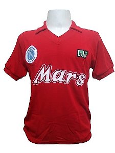 Camisa Retrô Napoli Mars - Vermelha, com nome Maradona