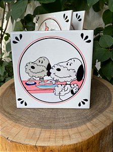 Azulejo Snoopy Barbeando - 15X15