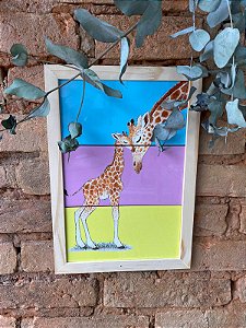 Azulejo Girafa Mãe e Filha 20X30
