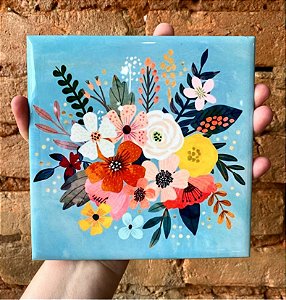 Azulejo 15X15 - Buquê de Flores