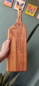 Tábua de petisco orgânica madeira nobre