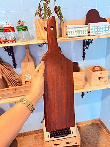 Tábua de petisco orgânica madeira nobre