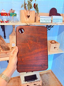 Tábua retangular madeira nobre