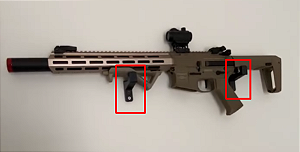 Suporte airsoft na parede