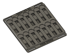 Gabarito pra chaveiro pé de galinha Fiber 200mm