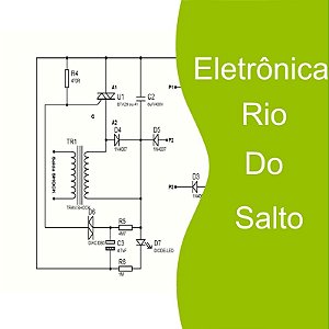 Esquema Eletrificador de Cerca Rural 1 Joule com Layout
