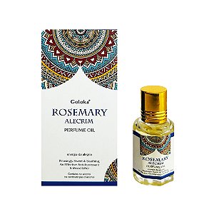 Perfume indiano Rosemary Alecrim - Goloka - 10ml - Para Pele e Difusor.