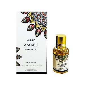 Perfume Indiano Âmbar - Goloka - 10ml - Para Pele e Difusor.