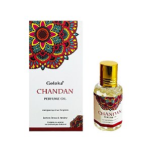 Perfume Indiano Chandan - Goloka - 10ml - Para pele e Difusor.