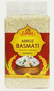 Arroz Basmati Indiano - Lotus - 1kg