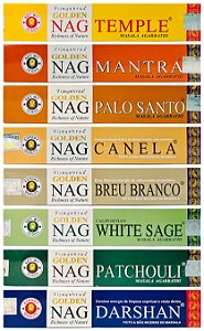 Incenso Indiano Massala  Golden Nag - Kit 8 Aromas Premium