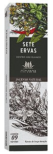 Incenso Nirvana Natural - Sete Ervas - Linha Tradicional
