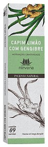 Incenso Nirvana Natural -  Capim Limão com Gengibre - Linha Tradicional