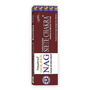 Incenso Indiano Golden Nag Dhoop Sticks - Seven Chakra