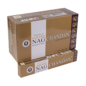 Incenso Indiano Golden Nag Vijayshree - Box Com 12 - Chandan