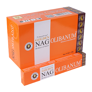 Incenso Indiano Golden Nag Vijayshree - Box Com 12 - Olibano