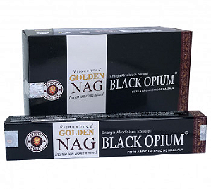 Incenso Indiano Golden Nag Vijayshree - Box Com 12 - Black Opium