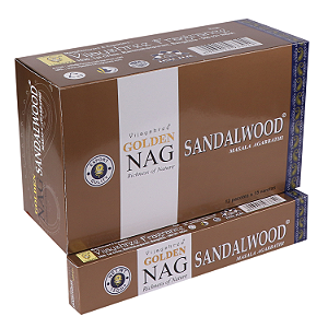 Incenso Indiano Golden Nag Vijayshree - Box Com 12 - Sandalo Sandalwood