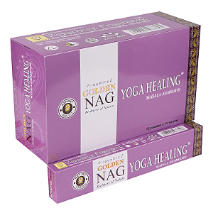 Incenso Indiano Golden Nag Vijayshree - Box Com 12 - Yoga Healing