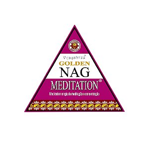 Incenso Cone Cascata Golden Nag Cx Triangular - Meditation