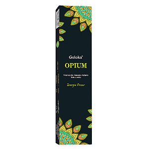 Incenso Indiano de Massala - Linha Goloka Black - Opium - 15G