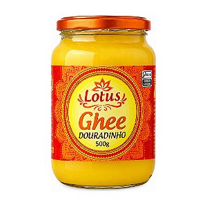 Pote de Manteiga Ghee Lotus Douradinho 500g