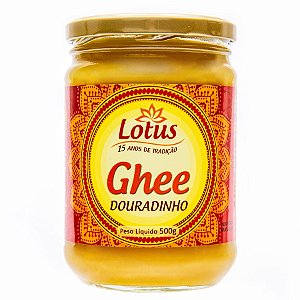 Manteiga Ghee Douradinho 500g  Lotus - Zero Lactose