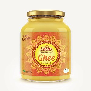 Manteiga Ghee Lotus 2KG - Pote de vidro - Manteiga Clarificada