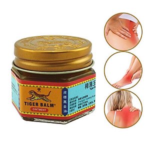 Tiger Balm Bálsamo indiano com ervas e óleos essenciais  20g  Alívio de dores musculares e dor de Cabeça.