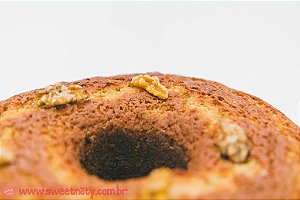 Bolo caseiro de aça com nozes
