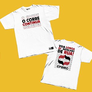 Collab CPBMC x Camisetas Vandal – O Corre Continua / Vida Longa às Batalhas de Rua