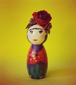 Boneca Frida Flor Roja