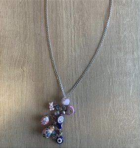 Colar Um Mar Rosa de Boas Vibrações