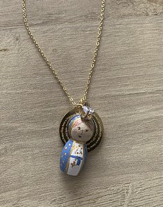 Colar Nossa Senhora das Graças com medalha oração