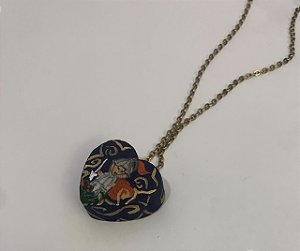 Colar Santinho do Coração São Jorge