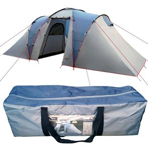 Barraca Camping Grande 2 Quartos 4 Pessoas 2000mm Impermeável Alta Perth 4