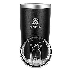 Copo Termico 600ml - Preto - Adventure